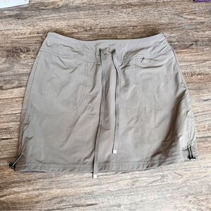 Green Tea Olive Green Athletic Skort Tennis Drawstring Skirt Medium